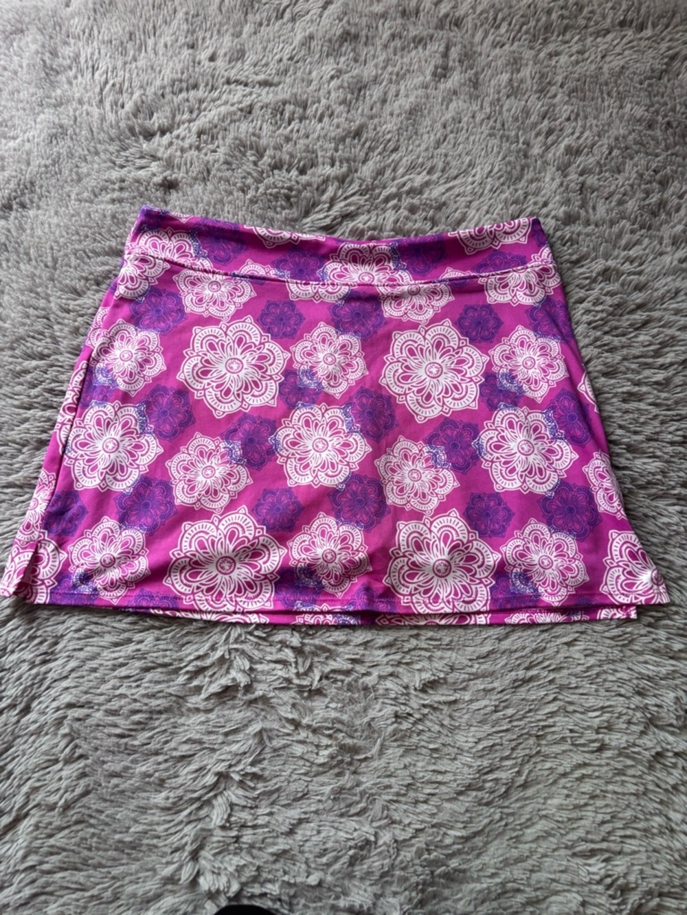 Tranquility by Colorado Clothing Pink and Purple Floral Mini Skirt size Medium